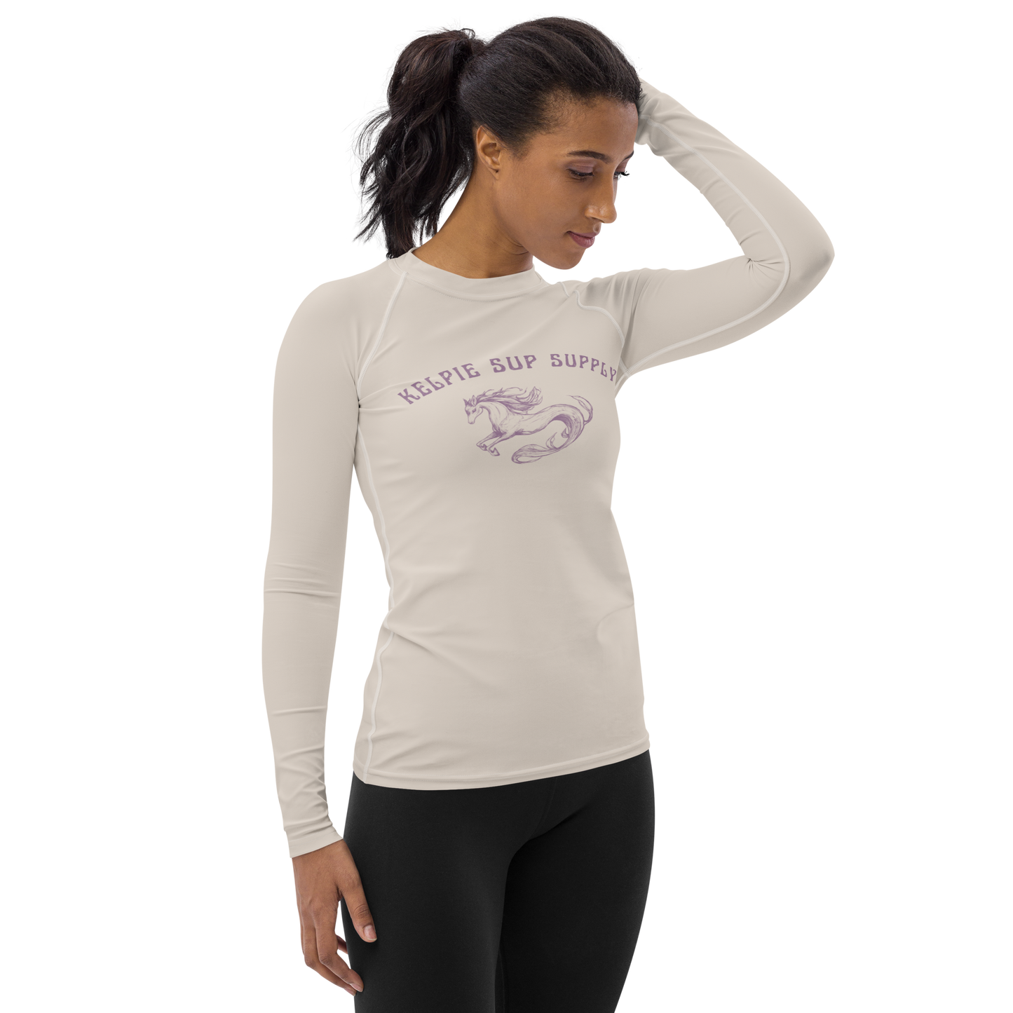 SUP Supply Women's Rash Guard - Almond